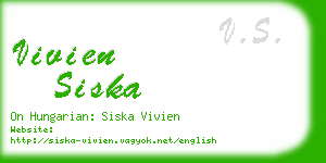 vivien siska business card